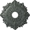 Ekena Millwork Riley Ceiling Medallion (Canopies up to 4 5/8"), 18"OD x 3 1/2"ID x 1 1/2"P, Athenian Green Crackle CM18RLAGC - alternate 1